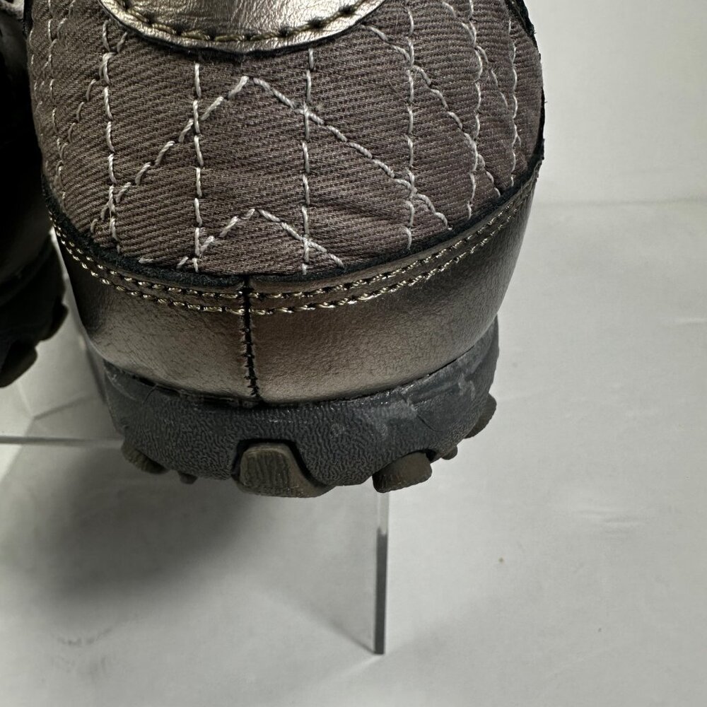 Athletech Women's Pewter Metallic Non-Marking Sneakers 9.5M Leather Whimsical - Picture 11 of 11